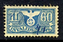 Nazi Disability Insurance 60pf Revenue Stamp Type1